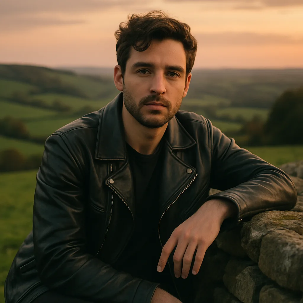 Profile photo in countryside