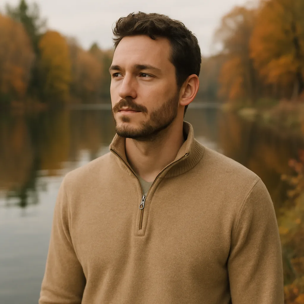 Profile photo by a lake